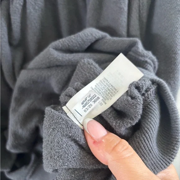 Sold ❌🛍️Aerie Charcoal Gray Sweatshirt Small Oversized - Picture 4 of 5